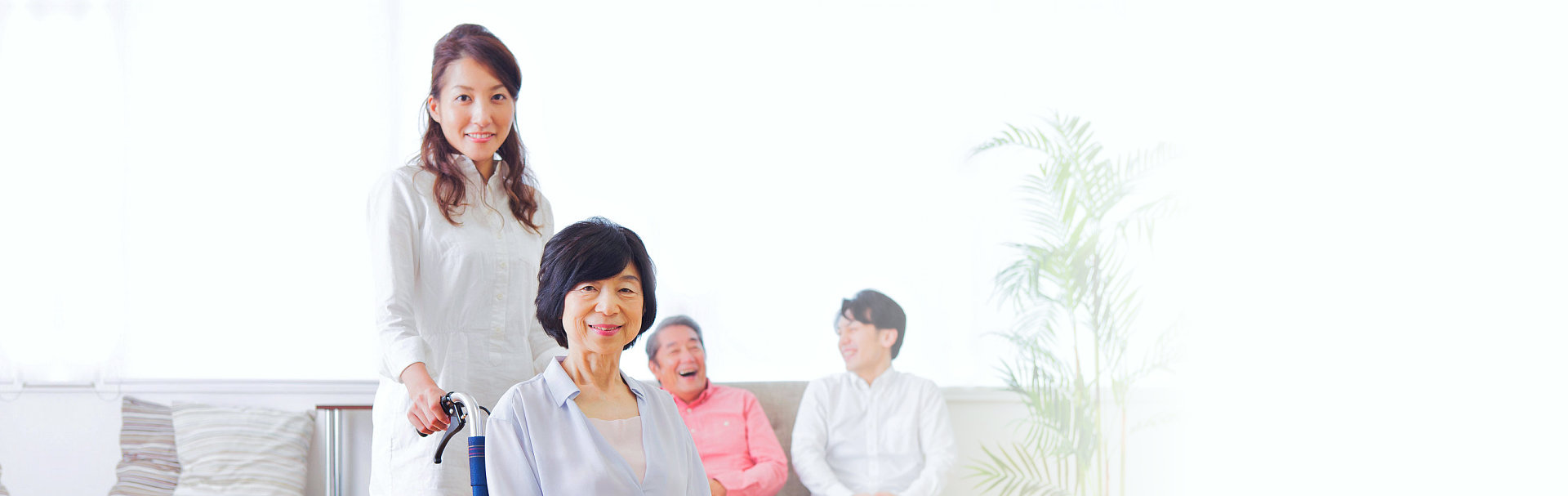 Smiling japanese people