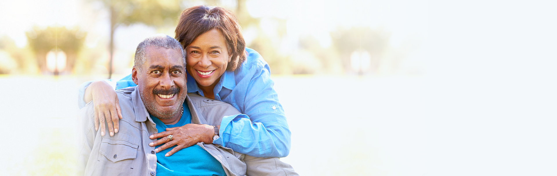 Outdoor Portrait Of Loving Senior Couple